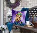 Welsh Terrier King Of Mardi Gras Throw Pillow Machine Washable, Indoor Outdoor Decorative Pillow For Couch, Bed Or Patio, 18Hx18W_maomaolike.com