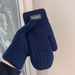 Sports Gloves Skiing Cycling Motorcycle Hiking Touch Screen Gloves Men's Fleece-thickened Warm Gloves Windproof Wool Knit Double Layer_maomaolike.com