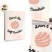 Concha Themed Painting Poster, Pastel-colored Cute Typographic & Concha Art Poster, Lighthearted Humorous Design For Kitchen, Dining Room Or Home Wall_maomaolike.com