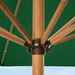 9ft Deep Square Solar Powered LED Lighted Patio Umbrella W/Faux Wood Texture, UV-Resistant Fabric, Hand Crank_maomaolike.com