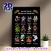 Ancient Greek Mythology Monsters Painting Poster, Vivid Illustrated Mythical Creatures Poster, Informative Myth-themed Decor Suitable For Home, Study_maomaolike.com