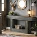 Wooden Console Table, Farmhouse 2-Tier Sofa Table Entryway Table_maomaolike.com