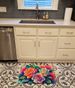 Gardenias In Color Memory Foam Kitchen Mat Machine Washable Anti-Fatigue Mat Cushion Comfort Bath Mat Or Kitchen Rug_maomaolike.com