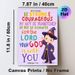 Bible Verse Joshua 1:9 Painting Poster, Vibrant Cartoon Wizard Themed Poster, Uplifting Encouraging Message Suitable For Bedroom, Living Room_maomaolike.com