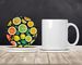Colorful Lemons Large Sandstone Coasters Pack Of 4 Absorbent Round Coasters Decor Gifts For Men Or Women, 4 In, Multicolor_maomaolike.com