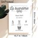 La Buanderie Laundry Themed Painting Poster, Minimalist Black & White Hand-drawn Poster, Vintage Laundry-inspired Design Ideal For Laundry Room Decor_maomaolike.com