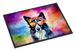 Border Collie Hippie Dawg Doormat Front Door Mat Indoor Outdoor Rugs For Entryway, Non Slip Washable Low Pile, 24H X 36W_maomaolike.com