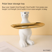 Creative Polar Bear Floor Ornament Living Room Entryway Tray Hotel TV Cabinet Home Decoration Storage Fruit Plate_maomaolike.com