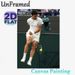 Tennis Player Victory Moment Painting Poster, Dynamic Realistic Action Shot Poster, Captures Intense Competitive Sports Energy, Ideal For Home Gym And_maomaolike.com