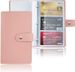 Business Card Holder Book, Business Card Book Case PU Leather Organization Binder Name ID Card Holder For Men & Women, Up To 96 Cards Capacity_maomaolike.com