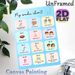Wudu Chart Painting Poster, Colorful Cartoon-style Ritual Steps Guide Poster, Clear Step-by-step Purification Instruction, Ideal For Home Spaces_maomaolike.com