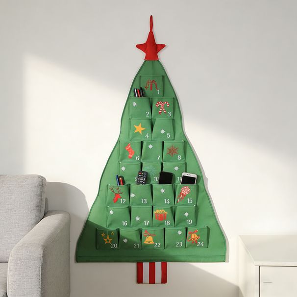 Cartoon Tree-Shaped Multifunctional Wall-Mounted Dormitory Door Back Living Room Bedroom Storage Hanging Bag Multi-Layer Multi-Com_maomaolike.com