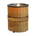 Indoor Rattan Water Fountain With LED Light - 16.9 Inch High Round Floor Zen Fountain For Home, Living Room, Yoga Room, Office And Porch Decor_maomaolike.com