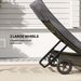 Patio Wicker Chaise Lounge Chair, Outdoor PE Rattan Sun Lounger With Adjustable Backrest And 2 Wheels, Gray_maomaolike.com