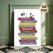 Shakespeare Classic Books Themed Painting Poster, Colorful Retro Stacked Literary Masterpieces Poster, Adds Refined Literary Ambiance, Ideal For Study_maomaolike.com