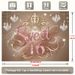 Sweet 16 Birthday Backdrop - 2D Flat Polyester Banner With Rose Golden Glitter Crown, Wall Hanging Photo Props, Party Decor_maomaolike.com