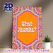 Indian Mandala Themed Painting Poster, Vibrant Colorful Ethnic Patterned Poster, Eye-catching Cultural Design With "What Jhumka?" Text, Ideal For_maomaolike.com