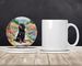 Gordon Setter Spring Path Large Sandstone Coasters Pack Of 4 Absorbent Round Coasters Decor Gifts For Men Or Women, 4 In, Multicolor_maomaolike.com