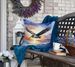 Pelican Fyling At Sunrise Throw Pillow Machine Washable, Indoor Outdoor Decorative Pillow For Couch, Bed Or Patio, 18Hx18W_maomaolike.com