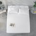 Home Garden Solid Color Brushed Bedspread Mattress Protector_maomaolike.com