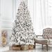 8ft Pvc Mixed Floceked Tree(54pcs Pine Cones)_maomaolike.com