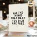 Inspirational Quote Painting Poster, Minimalist Typographic Poster, Uplifting "All The Things That Make You Rich Are Free" Message, Ideal For Living_maomaolike.com