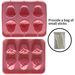 2pcs/set, Non-Stick 3D Rose Silicone Mold for Cake and Dessert Baking, High Temperature Resistant, Pastry Shop Valentine's Day Chocolate Decorations_maomaolike.com
