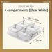 Home Coffee Table Dried Fruit High Value Living Room Snack Plate Candy And Melon Seed Plastic With Lid_maomaolike.com