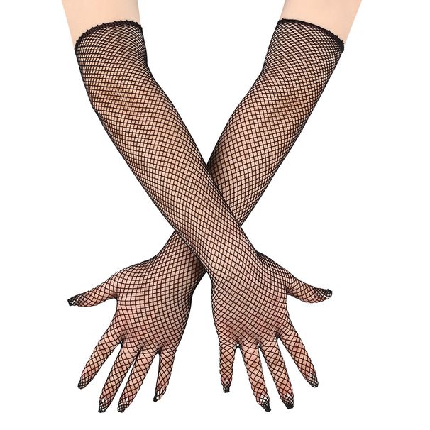 Unisex Fashion gloves cosplay dance dance sexy mesh gloves Clothing accessories fishnet gloves_maomaolike.com