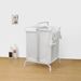 2-Tier Laundry Hamper 110L Large Oxford Clothes Basket Sorter With, Lid And Sorting Cards For Clothes & Toys Storage,White_maomaolike.com