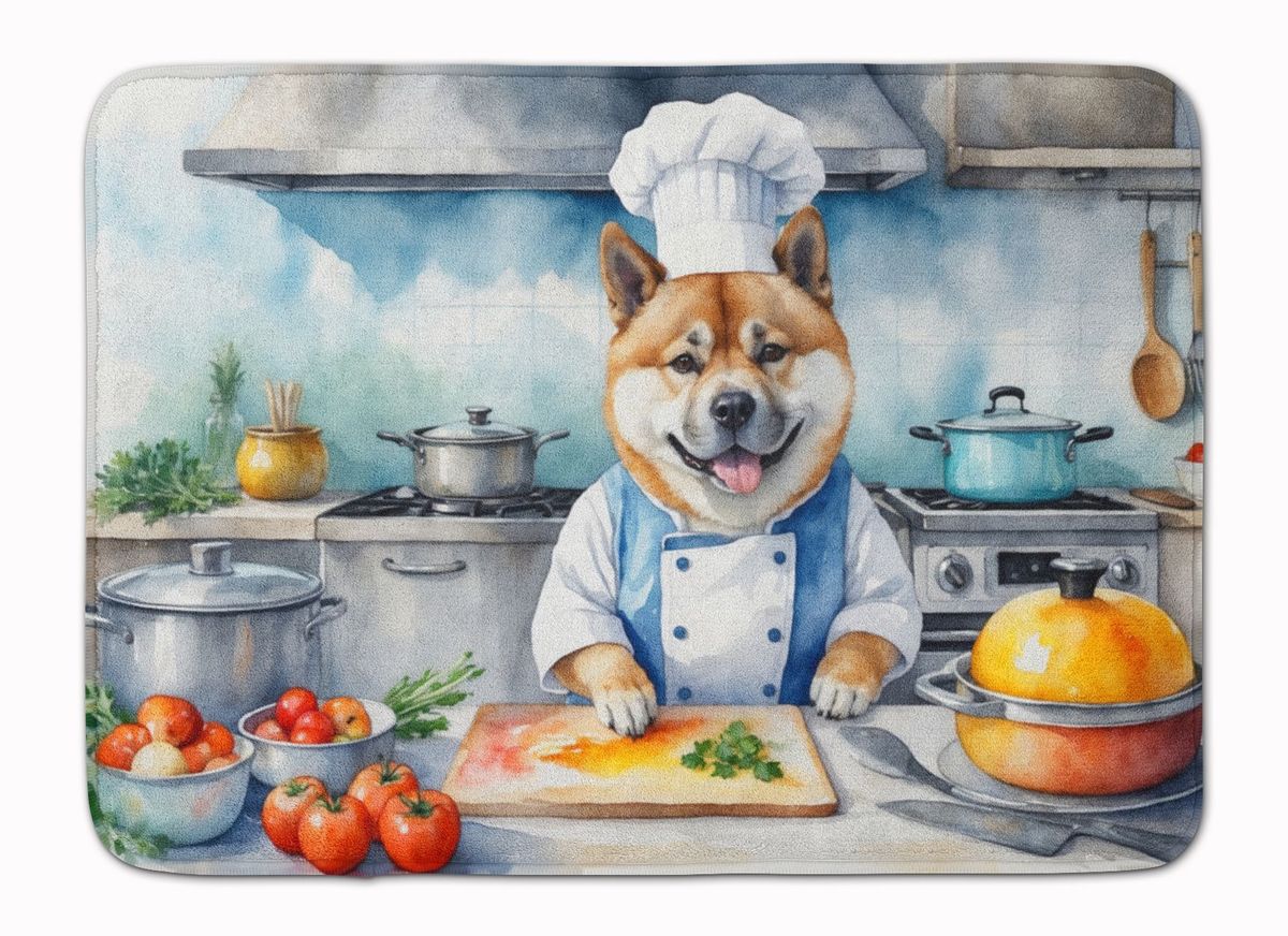 Akita The Chef Memory Foam Kitchen Mat Machine Washable Anti-Fatigue Mat Cushion Comfort Bath Mat Or Kitchen Rug_maomaolike.com