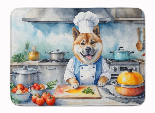 Akita The Chef Memory Foam Kitchen Mat Machine Washable Anti-Fatigue Mat Cushion Comfort Bath Mat Or Kitchen Rug_maomaolike.com