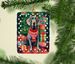 Weimaraner Christmas Porcelain Ornament Christmas Tree Hanging Decorations For Home Christmas Holiday, Rectangle, Gift, Multicolor_maomaolike.com