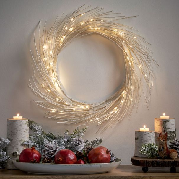 24" PAPER Wreath WITH LED LIGHTS_maomaolike.com