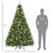 7ft Pre-Lit Full Douglas Fir Artificial Christmas Tree With Realistic Branches, 700 Warm White LED Lights And 2154 Tips_maomaolike.com