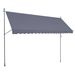 VEVOR 178x47" Patio Awning Retractable Awning Sunshade Shelter With Crank Handle_maomaolike.com