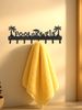 Beach-Themed Wall-Mounted Metal Towel Rack With 8 Hooks Perfect For Pool Towels_maomaolike.com