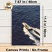Speedboat On Ocean Painting Poster, Sleek Realistic Aerial View Poster, Vibrant Nautical Vibe, Ideal For Living Room, Office & Coastal-themed Spaces_maomaolike.com