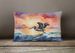 Birds, Birds, Birds Throw Pillow Throw Pillow For Indoor Couch Bed Outdoor Patio Washable, Pelican Fiery Sunset 7510,12Hx16W_maomaolike.com