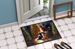 Tibetan Terrier And Santa Claus Doormat Front Door Mat Indoor Outdoor Rugs For Entryway, Non Slip Washable Low Pile, 24H X 36W_maomaolike.com