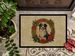 Australian Shepherd Christmas Flowers Doormat Front Door Mat Indoor Outdoor Rugs For Entryway, Non Slip Washable Low Pile, 24H X 36W_maomaolike.com