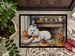 Bichon Frise Fall Kitchen Pumpkins Doormat Front Door Mat Indoor Outdoor Rugs For Entryway, Non Slip Washable Low Pile, 24H X 36W_maomaolike.com