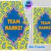Team Nanke Themed Painting Poster, Vibrant Paisley Pattern With Paint Splatter Poster, Enhances Team Unity, Ideal For Office And Team Gathering Spaces_maomaolike.com