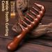 Thickened Large Wide-Tooth Massage Comb With Wooden Handle, For Ladies Long Curly & Straight Hair Household Use
_maomaolike.com
