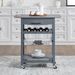 Mobile Rolling Kitchen Island Trolley Serving Cart With Underneath Drawer & Slide-Out Wire Storage Basket_maomaolike.com