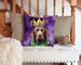 Labrador Retriever King Of Mardi Gras Throw Pillow Machine Washable, Indoor Outdoor Decorative Pillow For Couch, Bed Or Patio, 14Hx14W_maomaolike.com