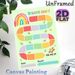 Rainbow Themed Reward Chart Painting Poster, Soft Watercolor Style Colorful Track Poster, Practical Tool To Track Progress And Encourage Positive_maomaolike.com