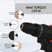 128 Piece Power Station Set With Battery, 36V Cordless Drill Set, Home Tool Set, Cordless Impact Wrench, Hand Tool Set, Cordless Power Screwdriver Set, Ratchet Screwdriver Set, Cordless Drill_maomaolike.com