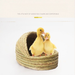 Nest For Raising Little Ducks, Grass Cockatiel Nest, Household Pet Small Yellow Duck Cage Quail_maomaolike.com