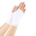 Unisex Striped open-finger wrist cuff for men and women thin knitted children's writing short solid color DIY gloves_maomaolike.com